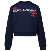 Dolce & Gabbana Kinder Meisjes Trui Navy