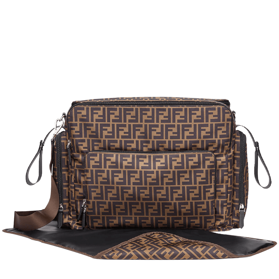 Fendi Baby Unisex Luiertas In Bruin