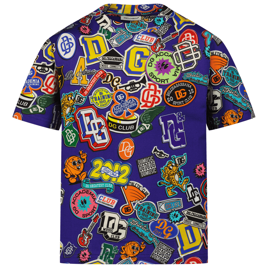 Dolce & Gabbana Kinder Jongens T-Shirt Cobalt Blauw 2Y