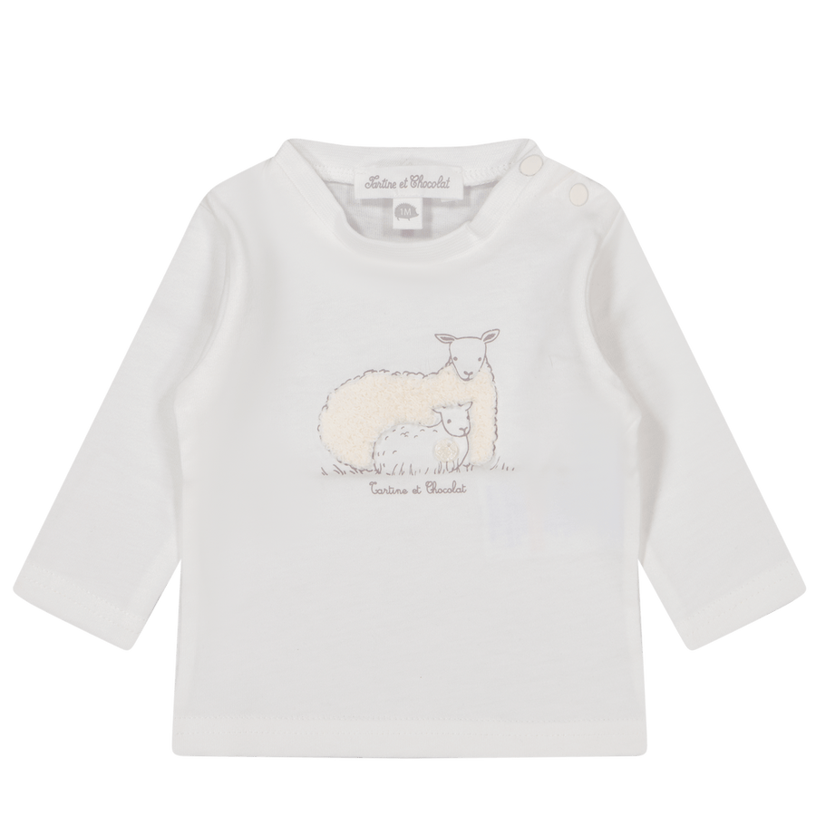 Tartine et Chocolat Baby Jongens T-Shirt Wit