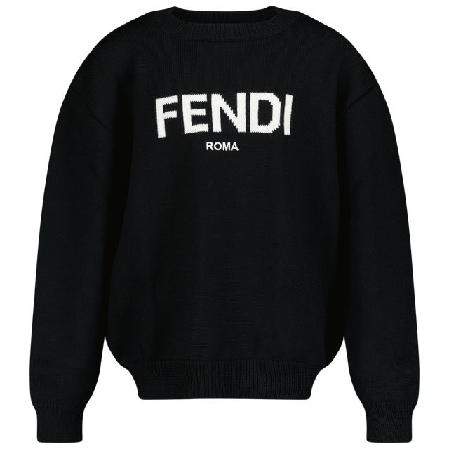 Fendi Kinder Unisex Trui Zwart 4Y