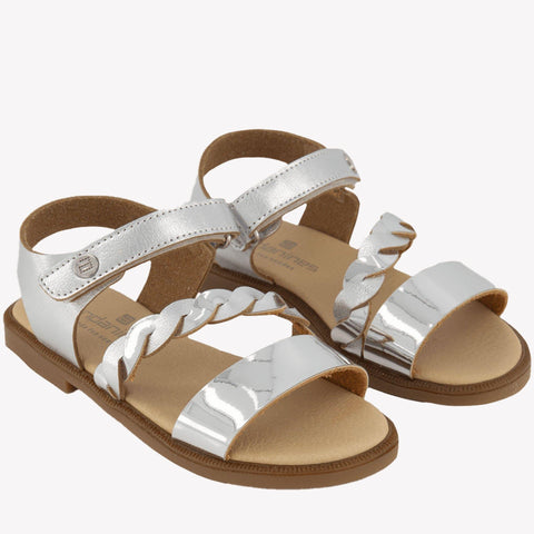 Andanines Kinder Meisjes Sandalen Zilver
