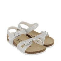 Birkenstock Kinder Meisjes Sandalen Zilver 24