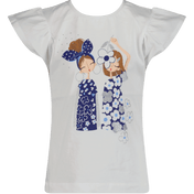 Mayoral Kinder Meisjes T-Shirt Wit