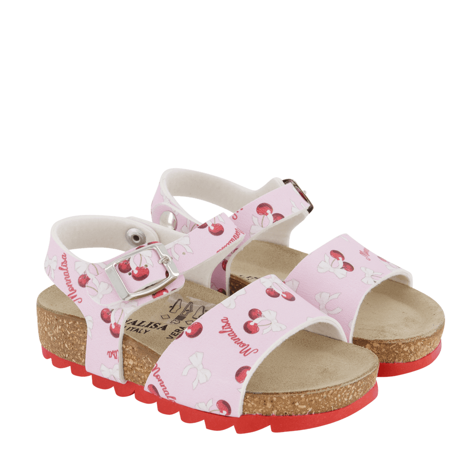 MonnaLisa Kinder Meisjes Sandalen Licht Roze