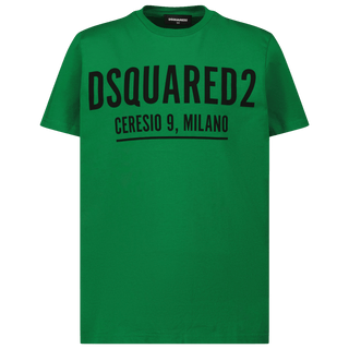 Dsquared2 Kinder Unisex T-Shirt Groen 4Y