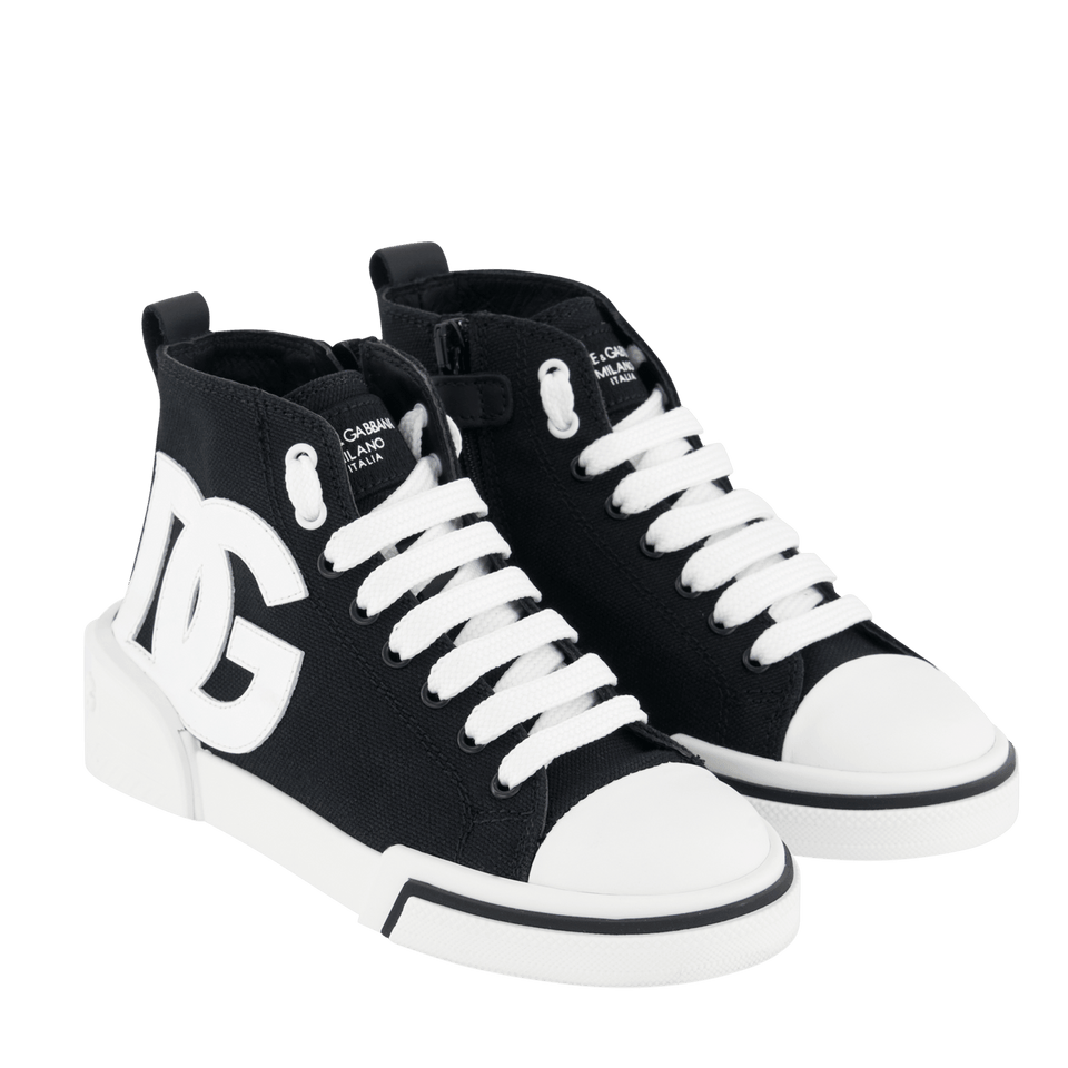 Dolce & Gabbana Kinder Unisex Sneakers Zwart