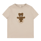 Fendi Baby Unisex T-Shirt Beige