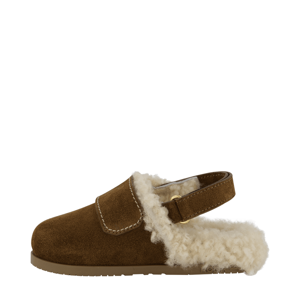 Fendi Kinder Meisjes Sandalen Bruin