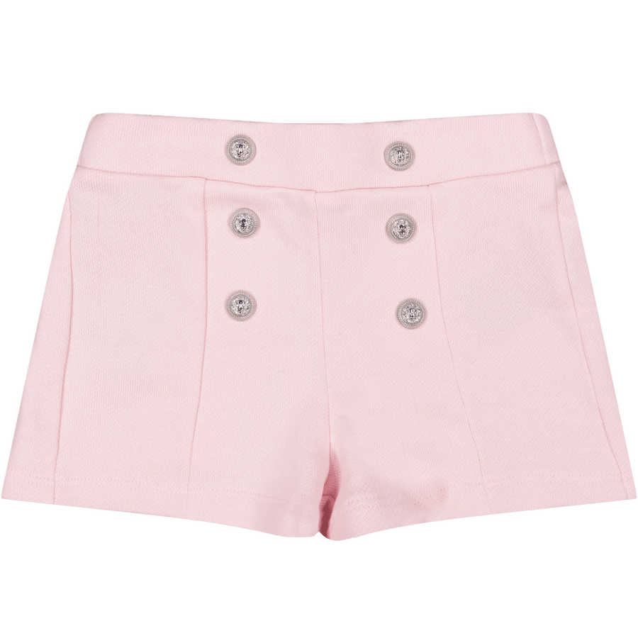 Balmain Baby Girls Short Light Pink