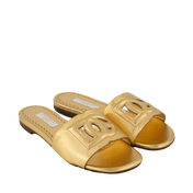 Dolce & Gabbana Kinder Meisjes Slippers Goud