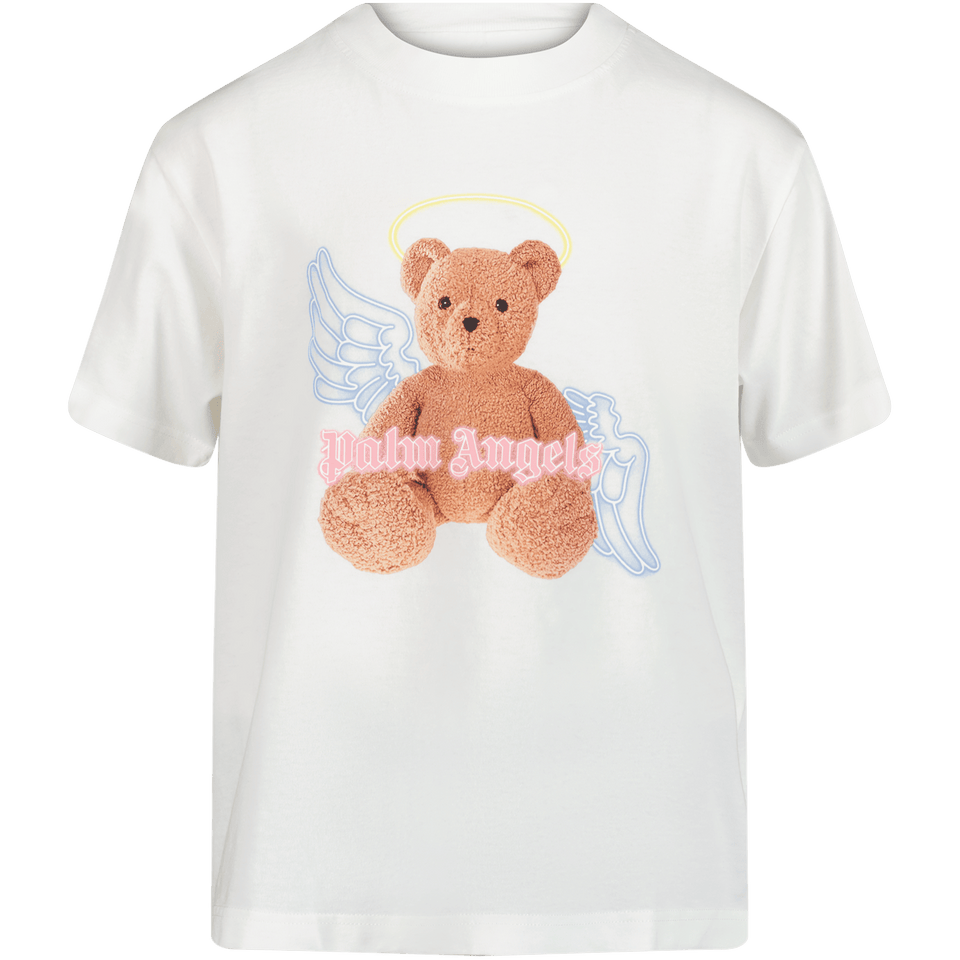 Palm Angels Kinder Meisjes T-Shirt Off White 4Y