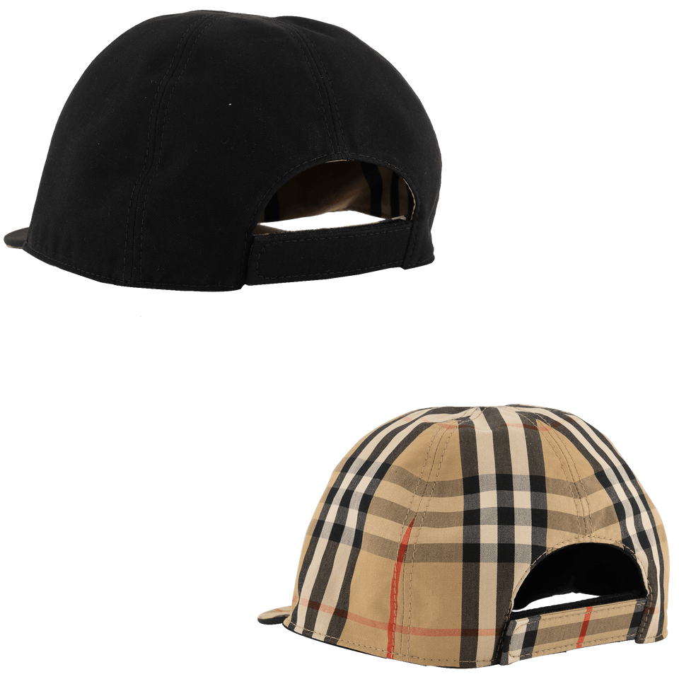 Burberry Kinder Jongens Petten Zwart