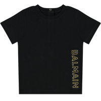 Balmain Baby Unisex T-Shirt Zwart 6 mnd