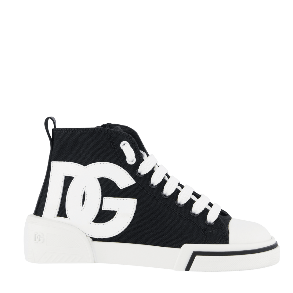 Dolce & Gabbana Kinder Unisex Sneakers Zwart 27