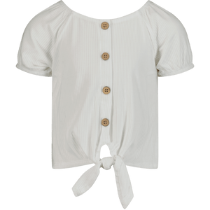 Mayoral Kinder Meisjes T-Shirt Off White 2Y