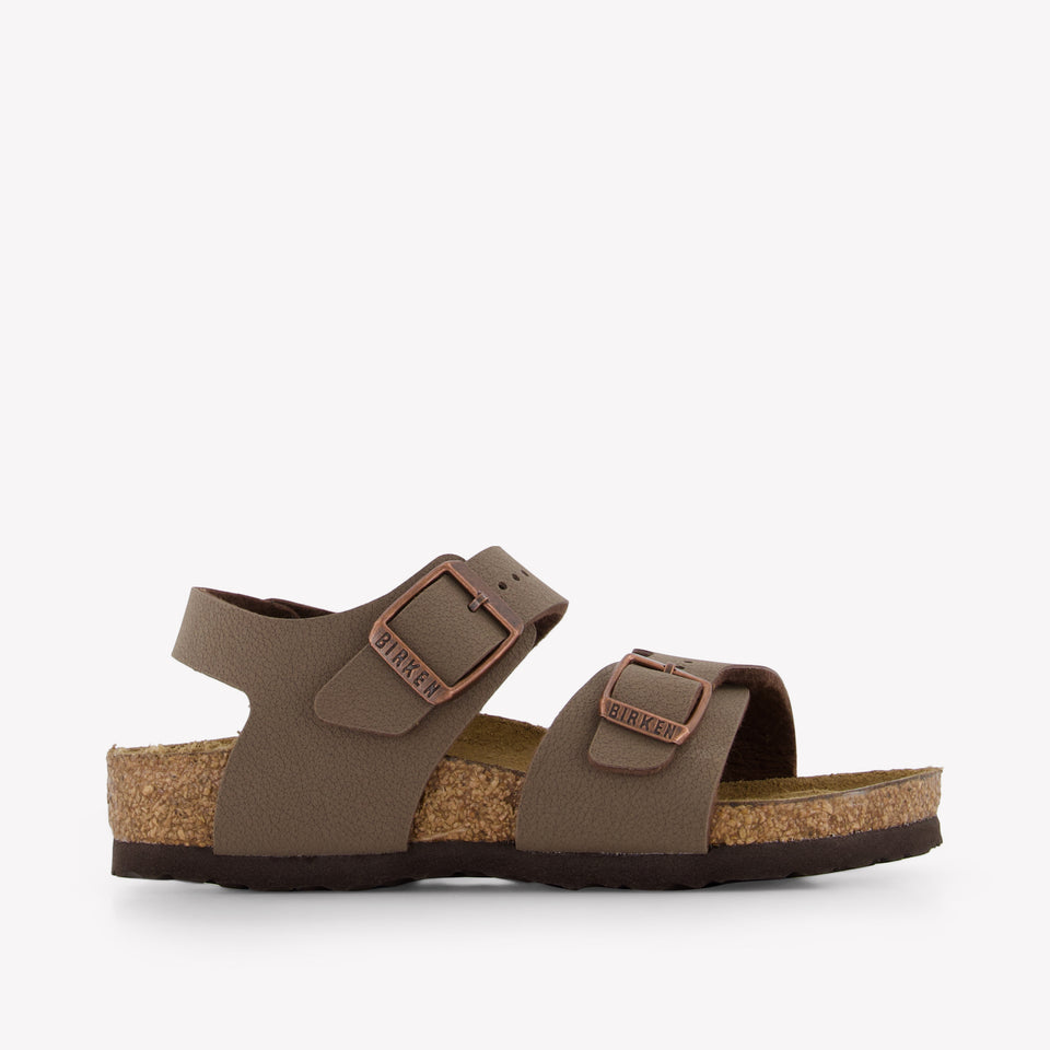 Birkenstock New York Jongens Sandalen In Bruin