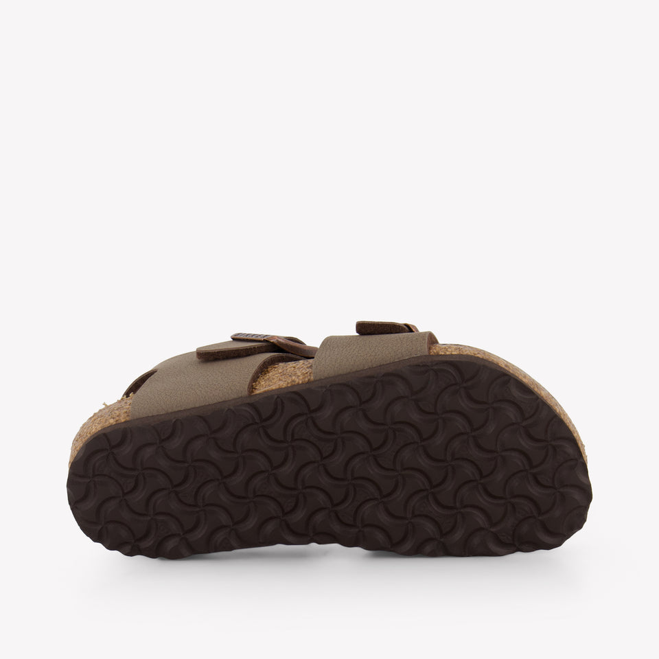 Birkenstock New York Jongens Sandalen In Bruin
