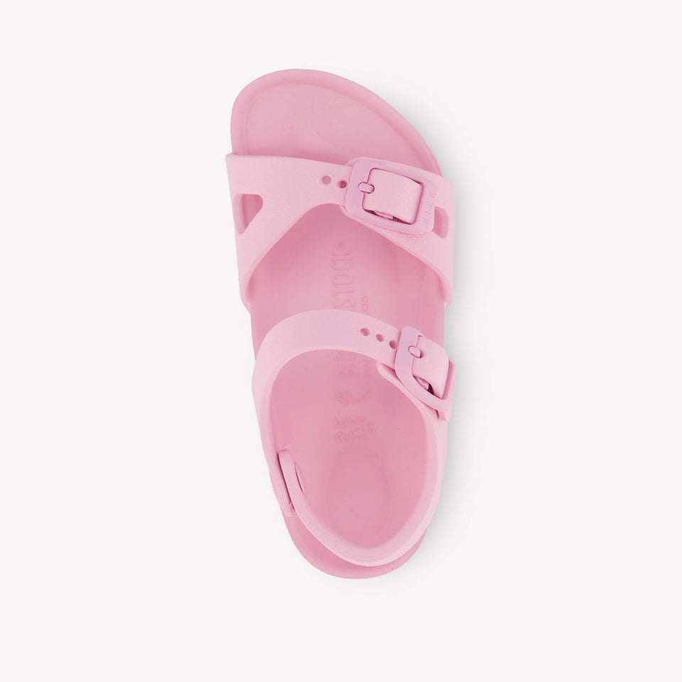Birkenstock Rio Meisjes Sandalen In Roze