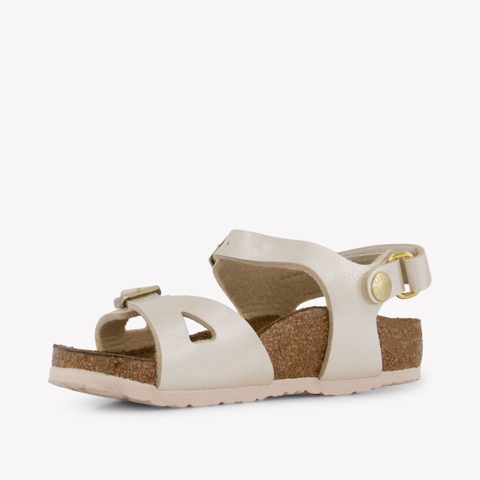 Birkenstock Rio Meisjes Sandalen In Wit