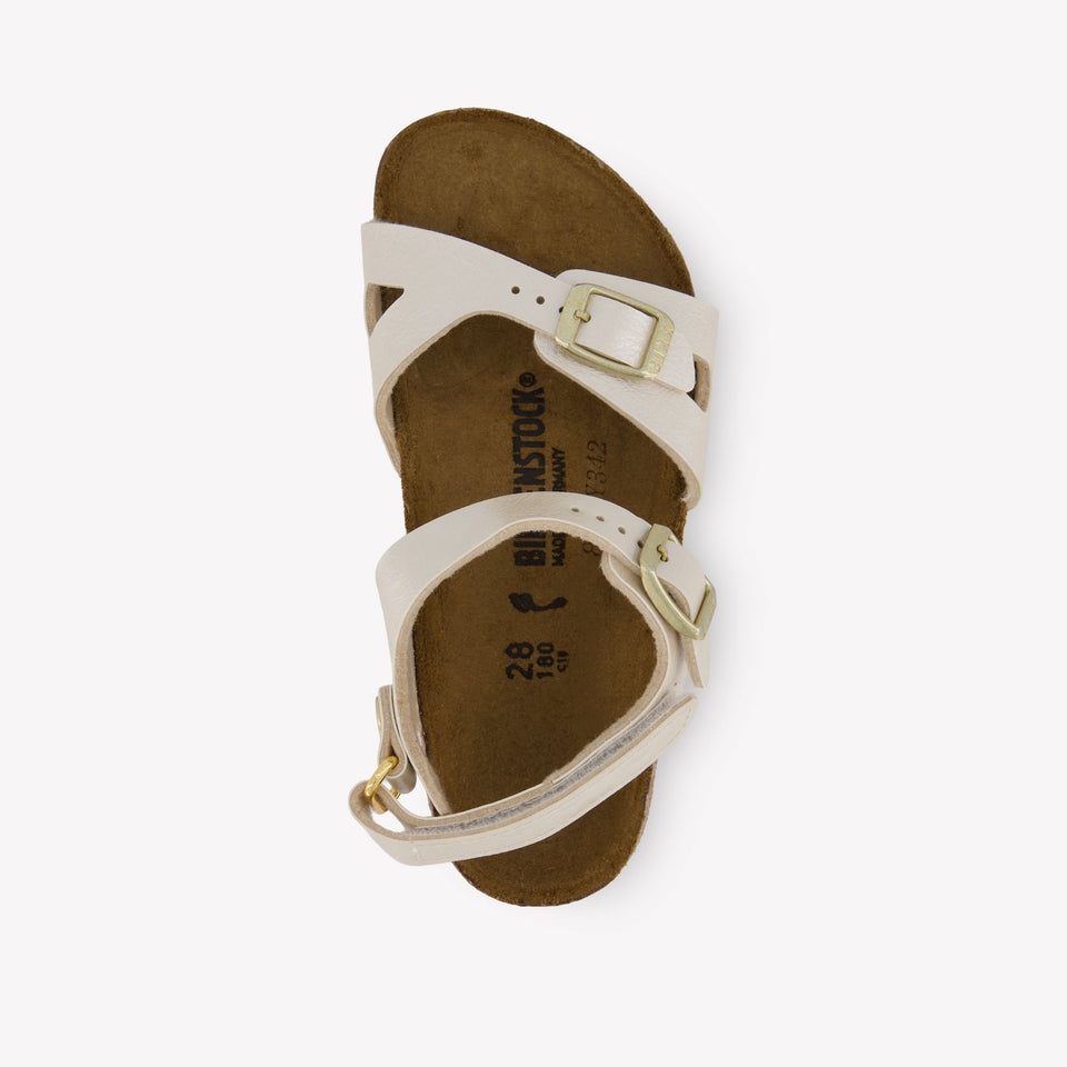 Birkenstock Rio Meisjes Sandalen In Wit