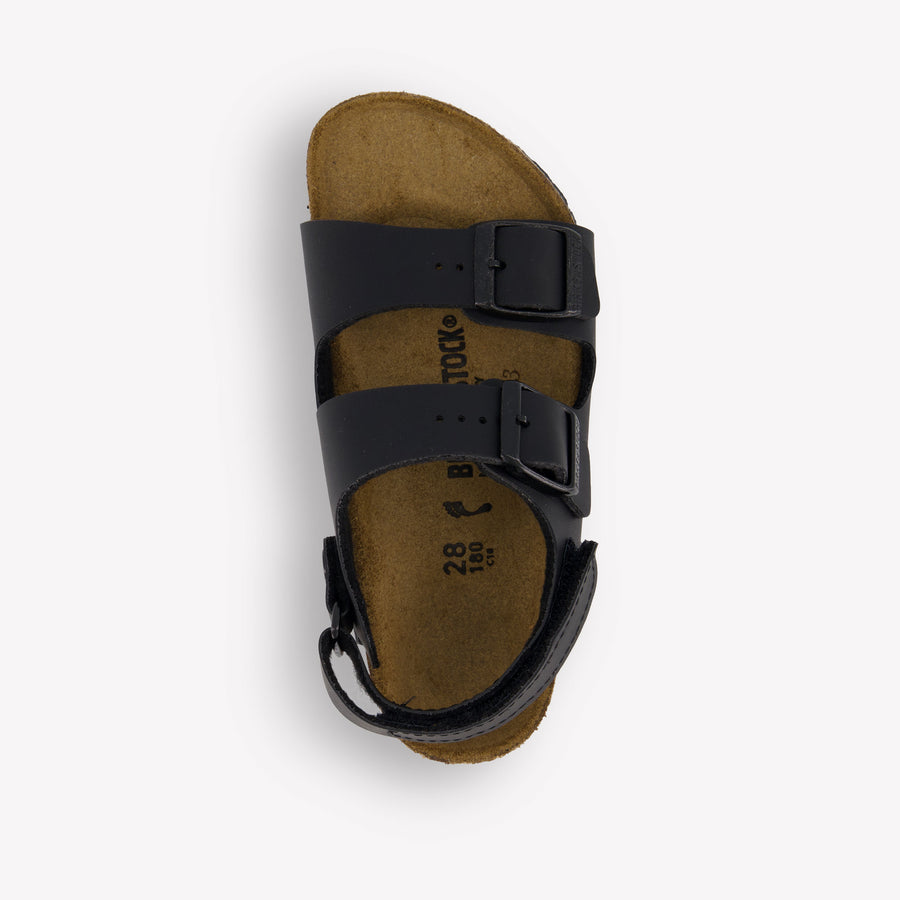 Birkenstock Milano Jongens Sandalen In Zwart