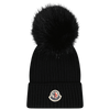 Moncler Kinder Meisjes Muts Zwart