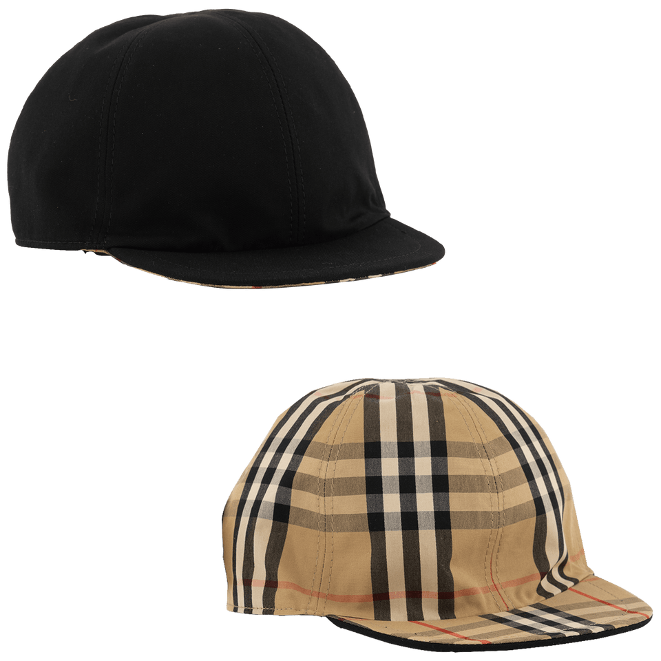 Burberry Kinder Jongens Petten Zwart 6Y