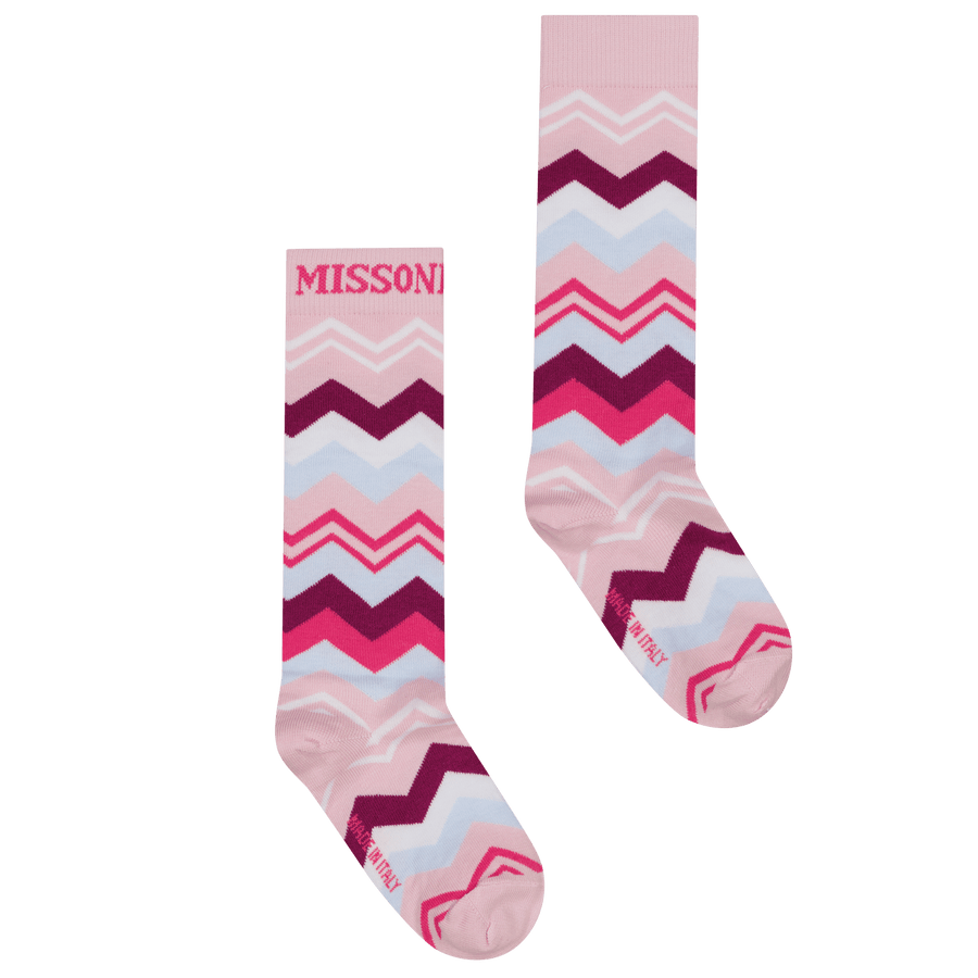 Missoni Kinder Meisjes Sokken Licht Roze