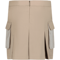 MSGM Kinder Rokje Beige