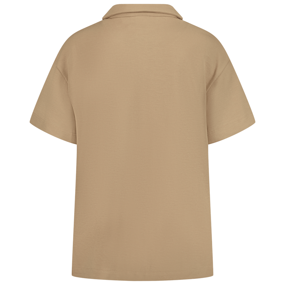 Fendi Kinder Jongens Polo Beige