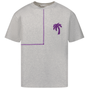Palm Angels Kinder Meisjes T-Shirt Grijs