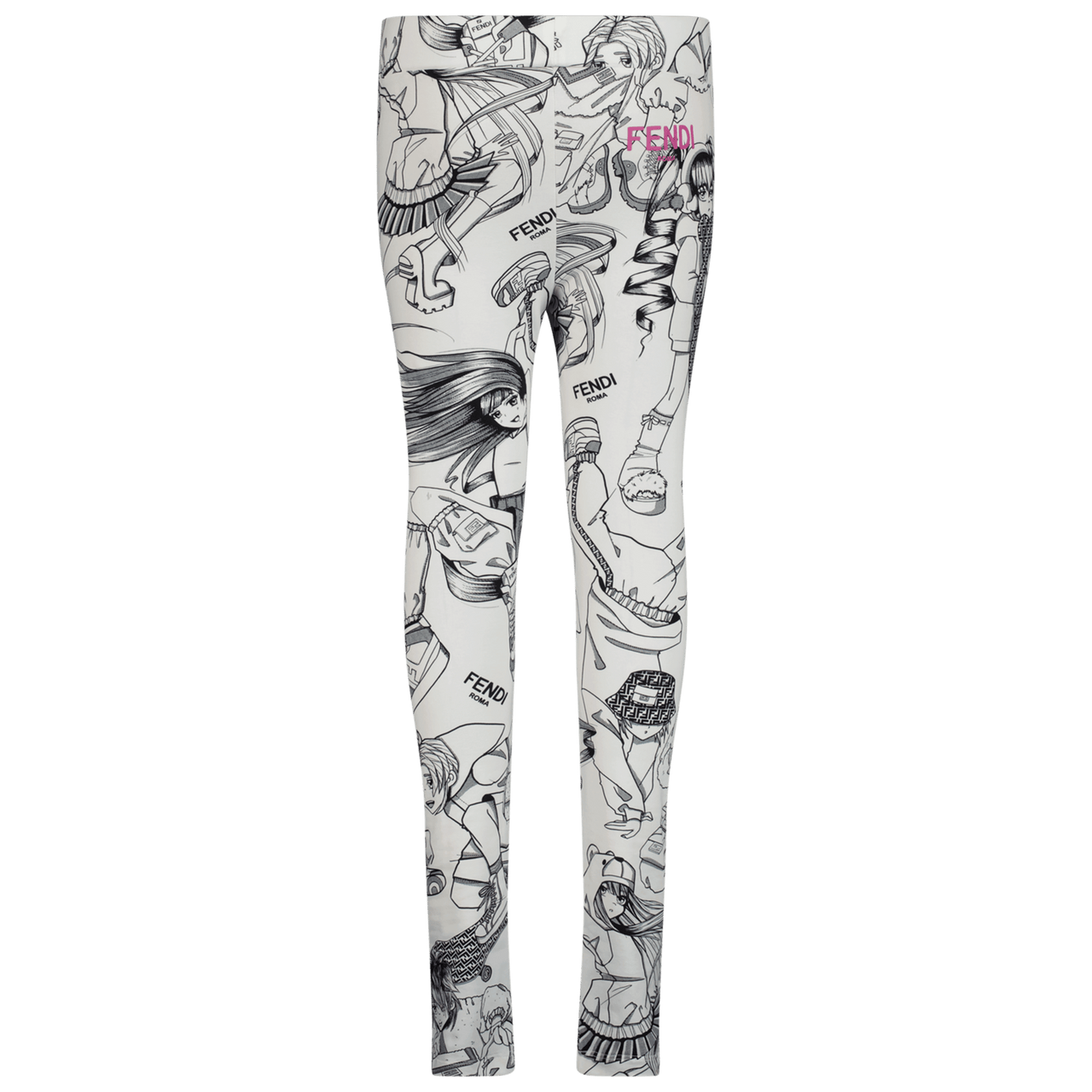 Fendi Kinder Meisjes Leggings Wit