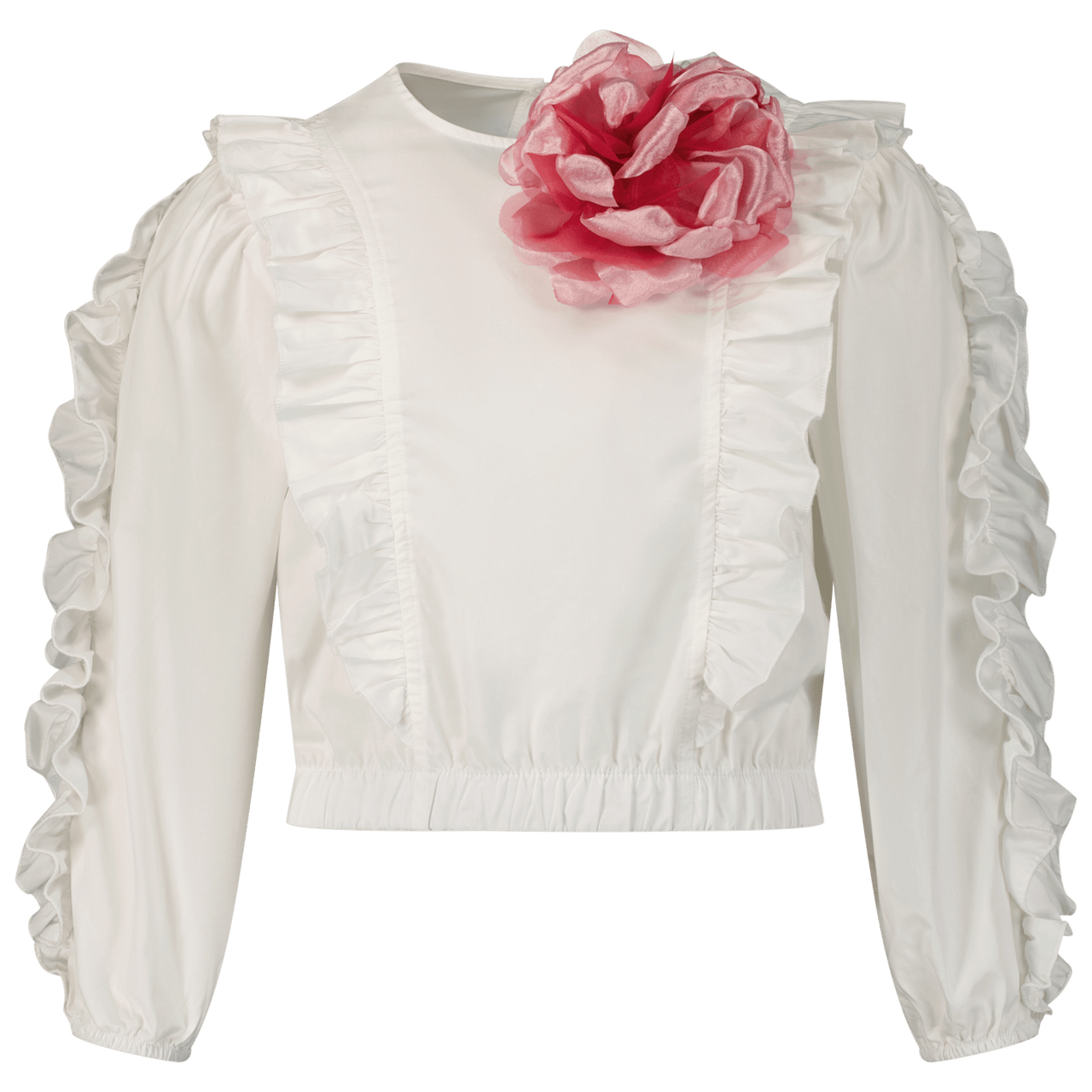 MonnaLisa Kinder Meisjes Blouse Wit 4Y