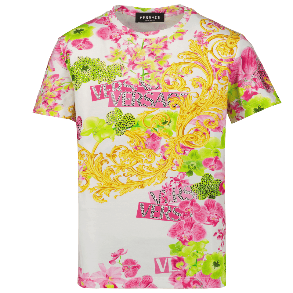 Versace Kinder Meisjes T-Shirt Roze 4Y