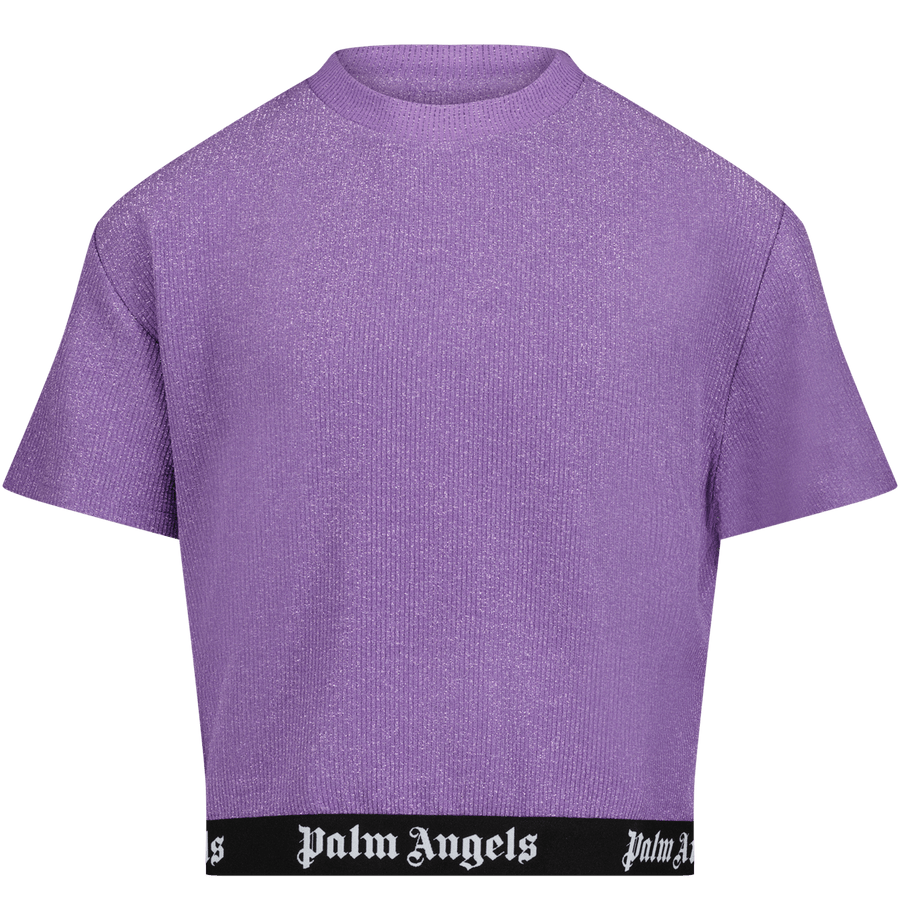 Palm Angels Kinder Meisjes T-Shirt Lila 4Y