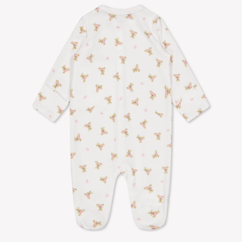 Ralph Lauren Baby Meisjes Boxpakje In Wit