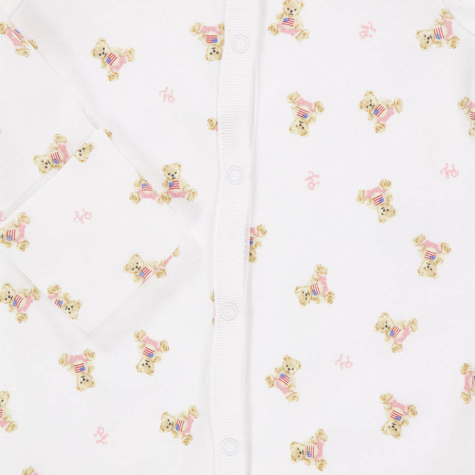 Ralph Lauren Baby Meisjes Boxpakje In Wit