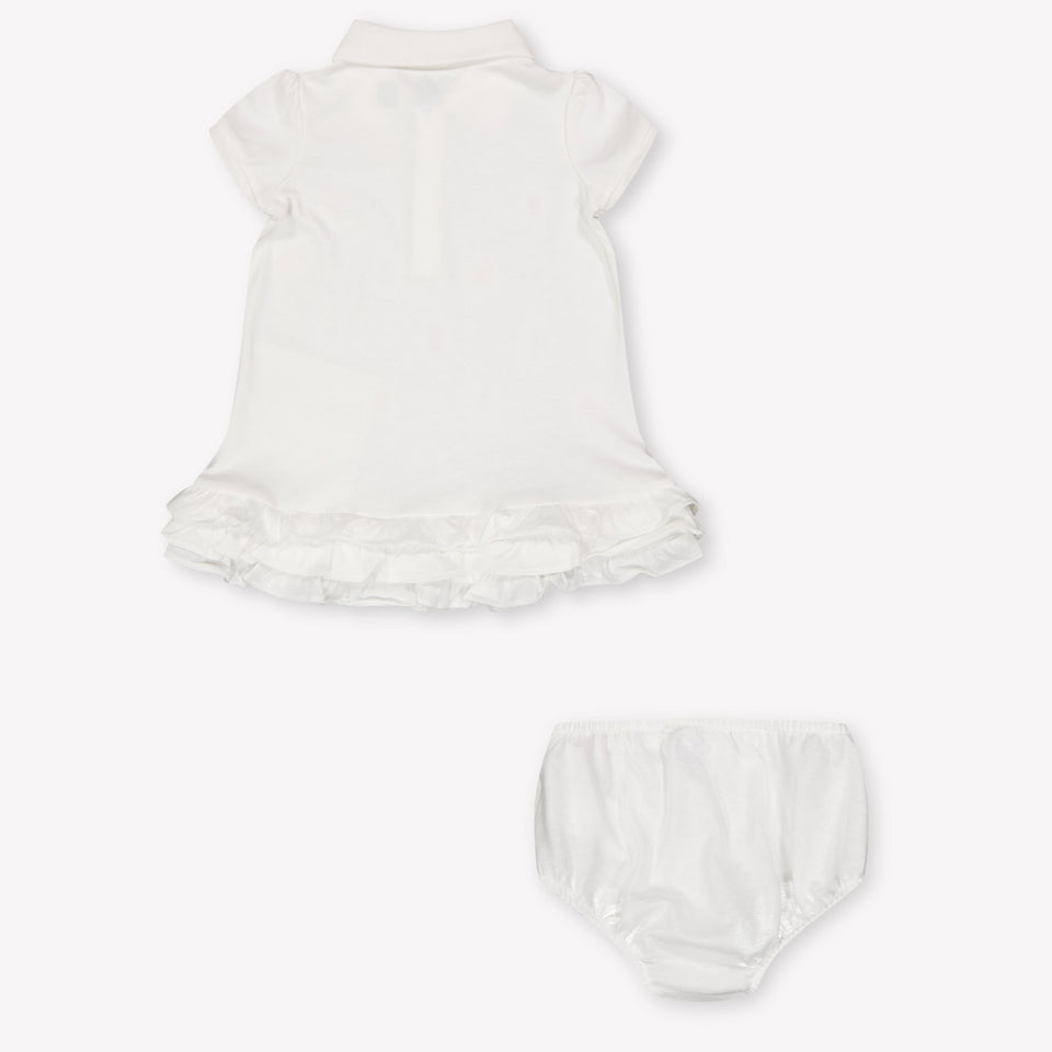 Ralph Lauren Baby Meisjes Jurk In Wit