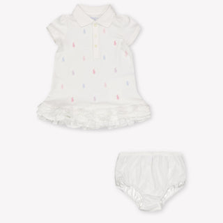 Ralph Lauren Baby Meisjes Jurk In Wit