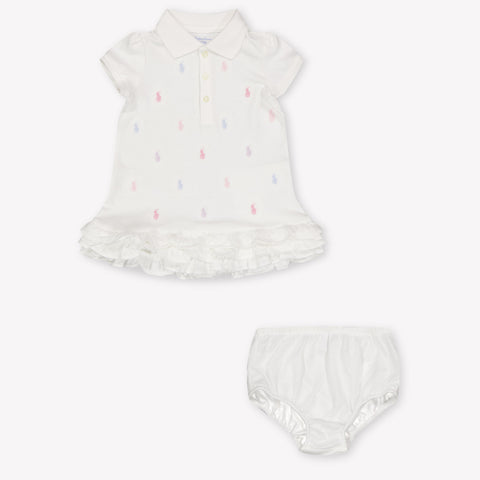 Ralph Lauren Baby Meisjes Jurk In Wit