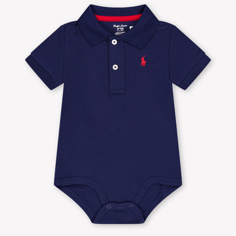 Ralph Lauren Baby Jongens Rompertje In Navy