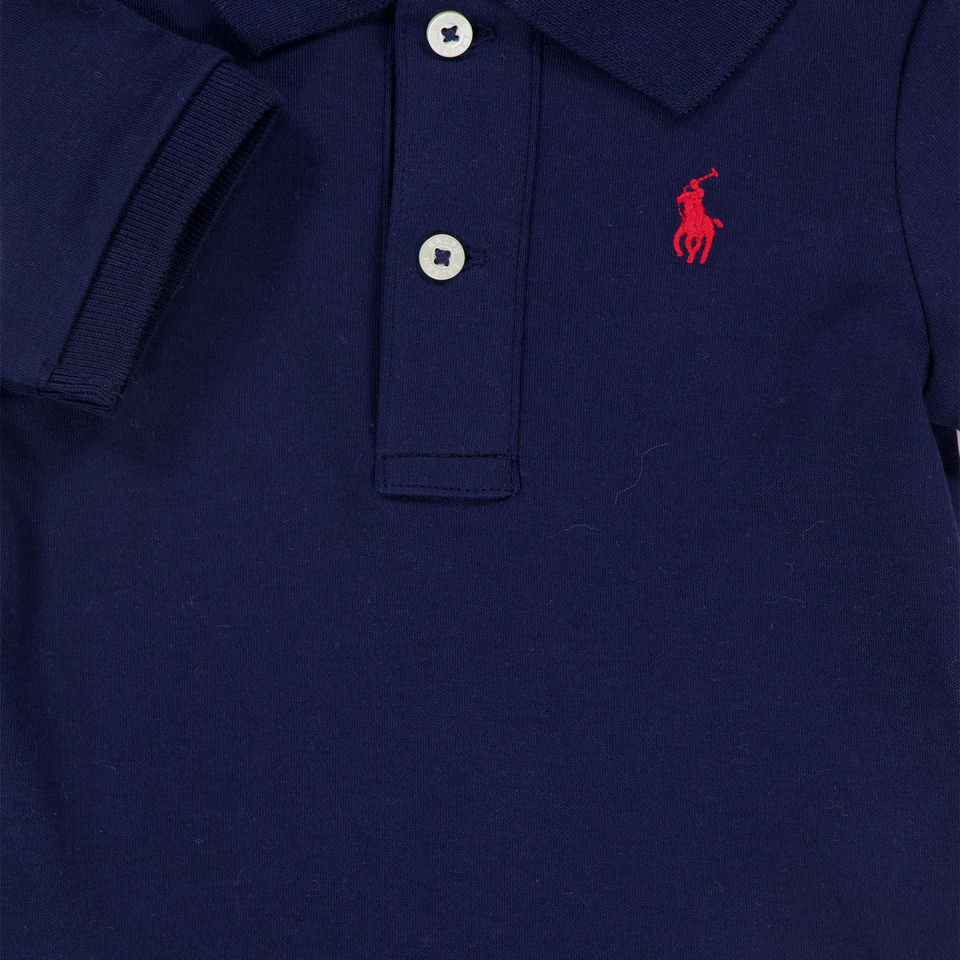 Ralph Lauren Baby Jongens Rompertje In Navy