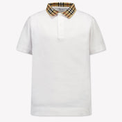Burberry Johane Kinder Jongens Polo In Wit