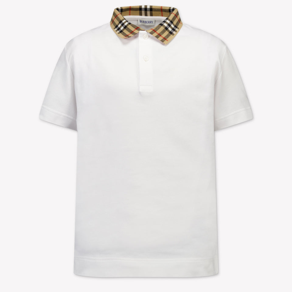 Burberry Johane Kinder Jongens Polo In Wit