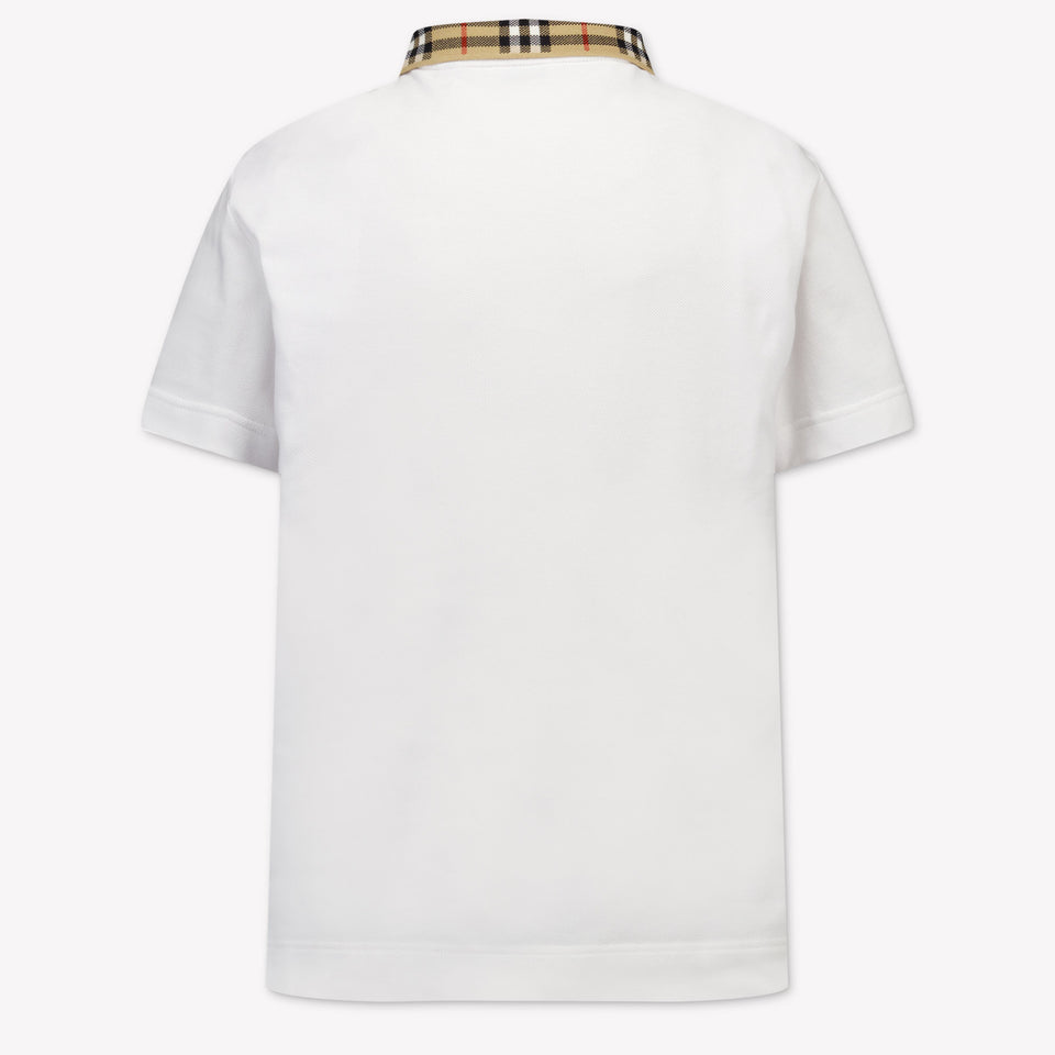 Burberry Johane Kinder Jongens Polo In Wit