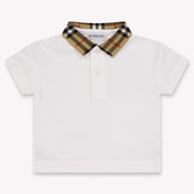 Burberry Johane Baby Jongens Polo In Wit