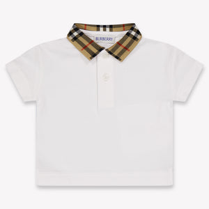 Burberry Johane Baby Jongens Polo In Wit