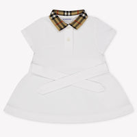 Burberry Astrid Baby Meisjes Jurk In Wit