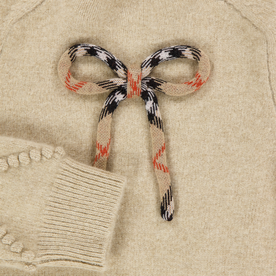 Burberry Bessie Kinder Meisjes Jurk In Beige